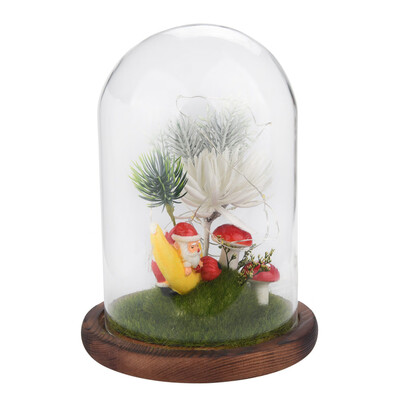 

Siaonvr Copper Wire Lamp Microscopic Scene Home Decoration Ornaments Santa Claus Moon