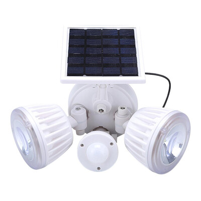 

〖Follure〗Outdoor Solar Double Head Wall Mount Garden Lights PIR Motion Sensor Lamp