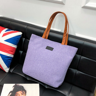 

Tailored Women Girl Fashion Canvas Shoulder Bag Useful Solid Totes