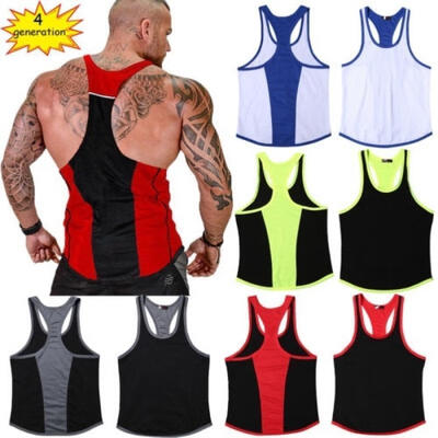 

Upgrading Men Sport Vest Bodybuilding Gym Fitness Muscle Sleeveless Tee Tank Top