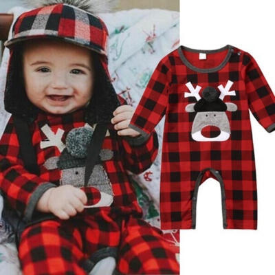

Goodlook Christmas Baby Kids Girls Boy Clothes Deer Romper Bodysuit Jumpsuit Outfits xcvsdfs