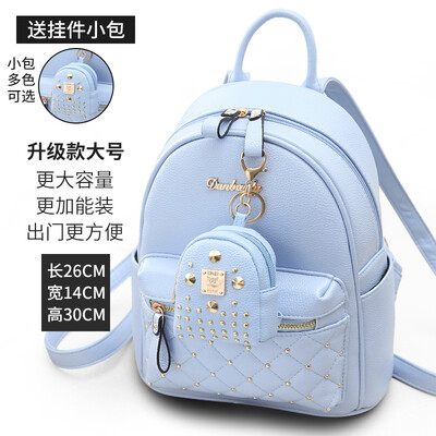 

Shoulder bag female Korean mini bag fashion Joker student bag studded womens backpack
