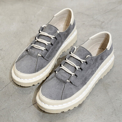 

Spring Day Family Baibuya Harajuku single-shoe womens soft soles casual sen womens small white shoes literary retro womens shoe