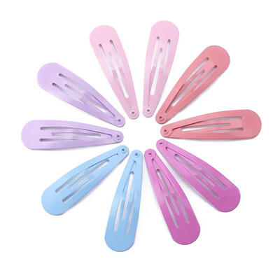 

10pcsset Solid Snap Hair Clips Metal Kids Girls Hairpins Casual Headwear