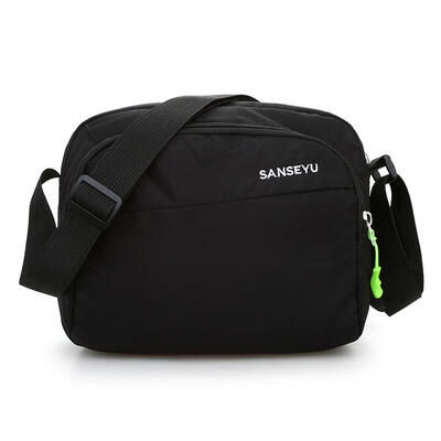 

Waterproof Letter Print Shoulder Handbags Nylon Women Sports Satchel Bags