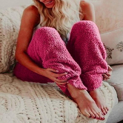 

Warmth Pure Color Plush Long Pant