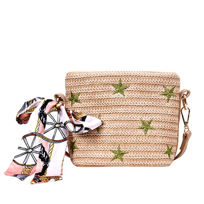 

Tailored Women Ladies Girls Fashion Star Straw Shoulder Handbag Tote Purse Crossbody Bags