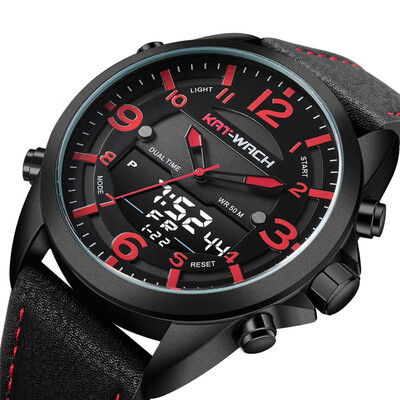 

KAT-WACH Mens Multifunction Electronic Watch Outdoor Sports Mountaineering Waterproof Watch Luminous Quartz Watch
