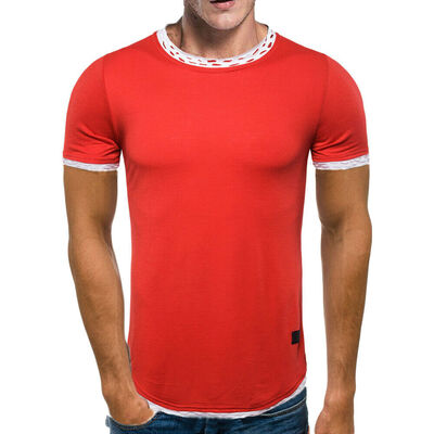 

Mens Slim Fit Crew Neck Short Sleeve Muscle Tee Shirts Casual T-shirt Top Blouse