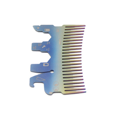 

〖Follure〗Pocket Wallet Comb Titanium Comb Facial Hair Beard Brush Bottle Opener