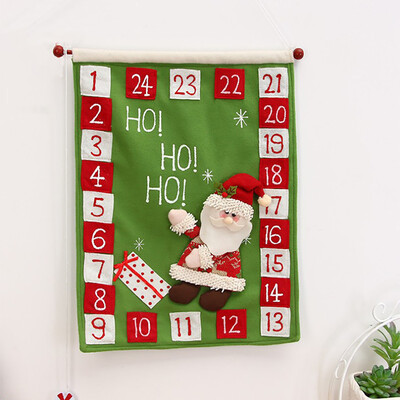 

〖Follure〗Christmas Old Man Snow Man Deer Calendar Advent Countdown Calendar