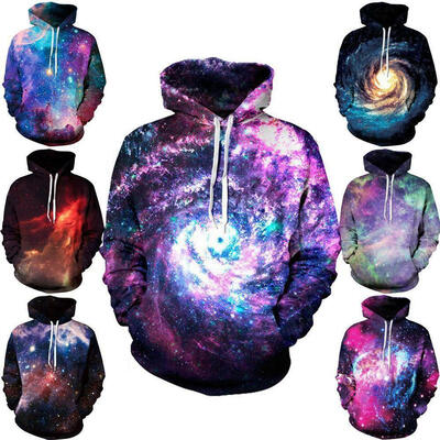 

Galaxy 3D Graphic Print Women Men Hoodie Sweater Hoody Sweatshirt Jacket Jumpers