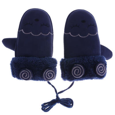 

Children Cartoon Pattern Full Finger Fleece Thicken Warm Gloves Mittens