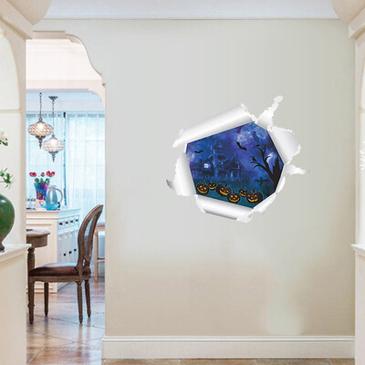 

〖Follure〗3D Halloween Background Wall Decoration Removable Wall Stickers