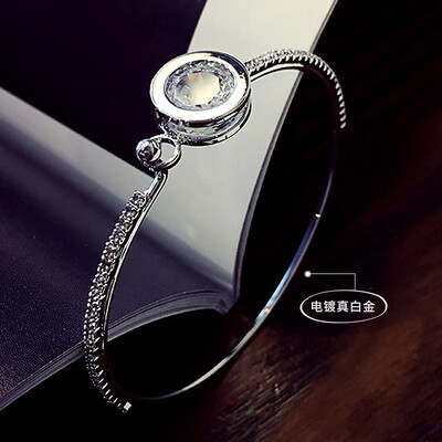 

Electroplated gold bracelets niche design gold&silver bracelets crystal bracelets sweet simple jewelry student bracelet fashio