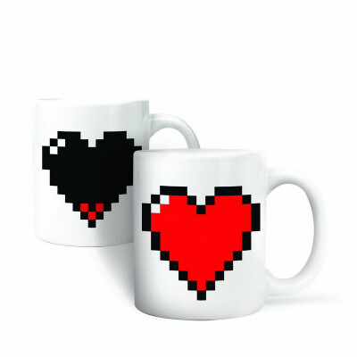 

Pixel Heart Heat Changing Mug