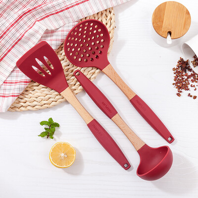 

Neoflam silicone colander hot pot spoon filter spoon spoon spoon heat resistant high temperature GC-SK-33-R
