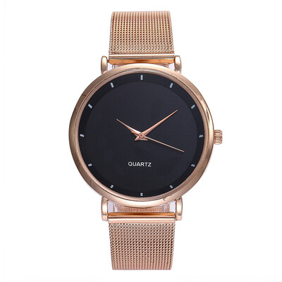 

Minimalist Watch Reloj Mujer Rose Gold Watches Women Fashion 2018 Stainless Steel Bracelet Women Watch montre femme &Ff
