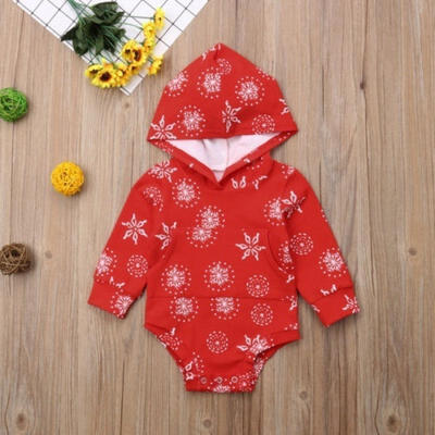 

Newborn Infant Baby Boy Girl Kids Hooded Romper Jumpsuit Cotton Bodysuit Clothes Outfit