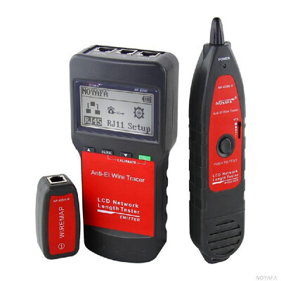 

NF-8200 Professional LAN Tester RJ45 Cable Length Tester Network Monitoring Wire Tracker Anti-Interference Tone Tracer with Backli
