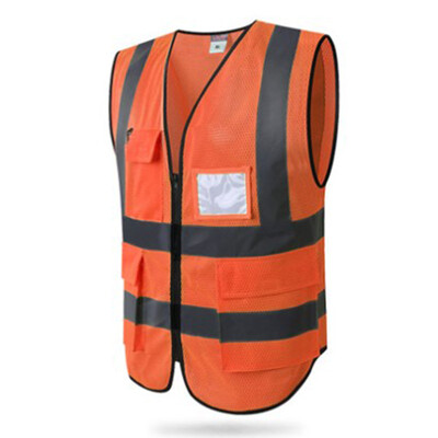 

Yellow Orange Hi Vis High Visibility Reflective Vest Waistcoat -2XL