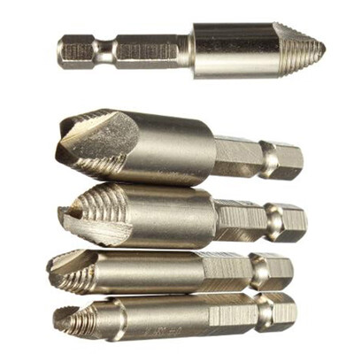 

5pcsSet Remover Drill Tool Set Screw Puller Speed 14 Hex Shank High Quality