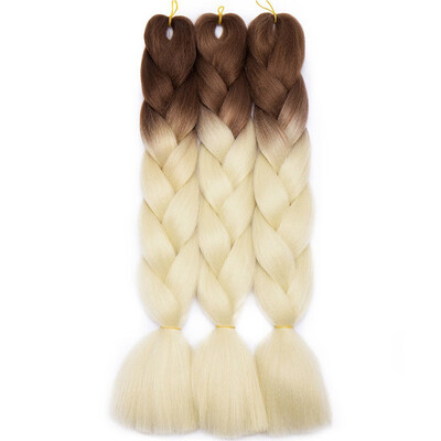 

3 Packs Braiding Hair Ombre for crochet Hair Weave with Synthetic&Twist Braiding Hair Extensions