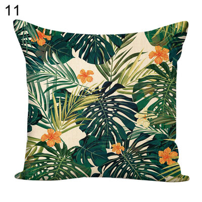 

Flower Green Plants Square Throw Pillow Case Cushion Cover Sofa Bed Car Decor
