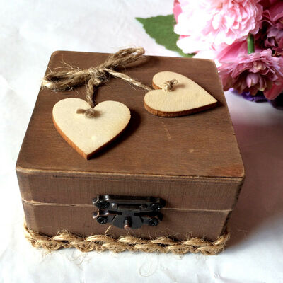 

Christmas Gift 10 Retro Styles Wood Ring Box Pendant Bracelet Engagement Diamond