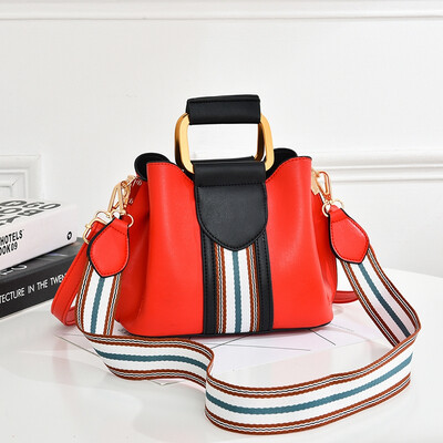

Bag womens bag new style Korean one-shoulder one-shoulder simple one-to-one womens bucket bag
