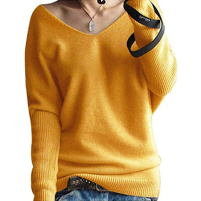 

〖Follure〗Fashion Women Winter Batwing Sleeve Solid Knitted Sweater Pullover Tops Blouse