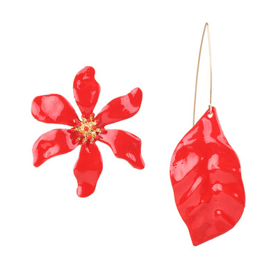 

2019 New Design za Fashion white Flower Leaf Earrings Bohemia Handmade Dangle Earrings For Women party jewelry Gift