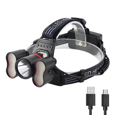

LED Headlamp Super Bright 2000LM USB Rechargeable Head Lamp Light Sensor 4 Brightness Levels
