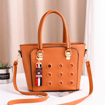 

2019 spring new European&American big bag handbag simple handbag diagonal bag fashion handbag