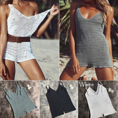 

Women Lace Crochet Bikini Beachwear Cover up Beach Dress Summer Bathing Suit