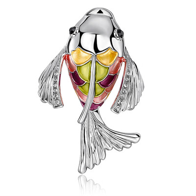 

Carp Fish Brooch Pins Jewelry Banquet Fashion Decoration Corsage Women Girl Party Dress Accessories