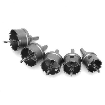 

Greensen 5pcs Carbide Tip Hole Saw Cutter Drill Bit Set For Steel Metal Alloy