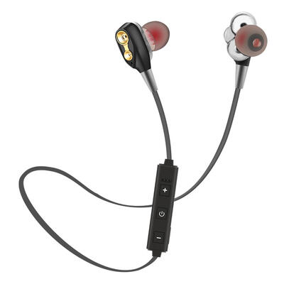 

XT-21 Bluetooth Earphone Double Moving Coils Quad Core Mini Stereo Earnuds