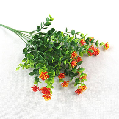 

FUNNYBUNNY Artificial Flowers Fake Outdoor UV Resistant Plants Shrubs Indoor Outside Hanging Planter Kitchen Office WeddingDecor