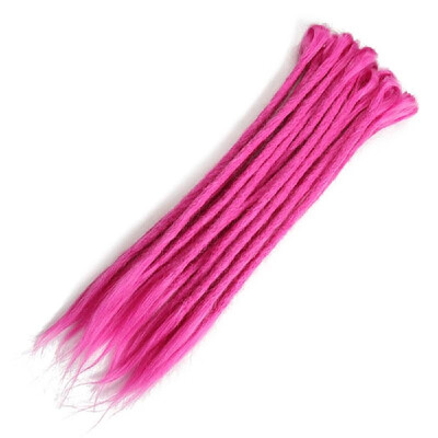 

1 Pack 10 PCS Handmade Dreadlocks Extensions Fashion Reggae Crochet Hip-Hop Synthetic Dreads Crochet Braiding Hair Purple
