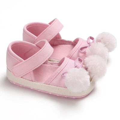 

Newborn Baby Boys Girls Shoes Ball Crib Prewalker Soft Sole Anti-slip Shoes