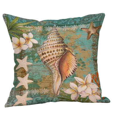 

〖Follure〗Ocean Beach Sea Cotton Linen Pillow Case Sofa Throw Cushion Cover Home Decor