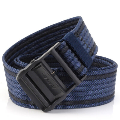 

Unisex belt Stripe Color Nylon Automatic Buckle Men belt fashion Alloy buckle Outdoor Multifunction Casual Men&Women belt