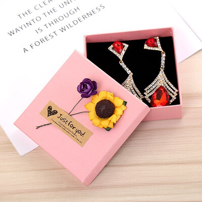 

FUNNYBUNNY Artificial Flowers Kraft Paper Gift BoxesCandy BoxesJewel Case
