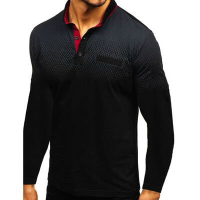 

New Mens Slim Fit Shirts Long Sleeve Casual Golf T-Shirt Jersey Top Tee