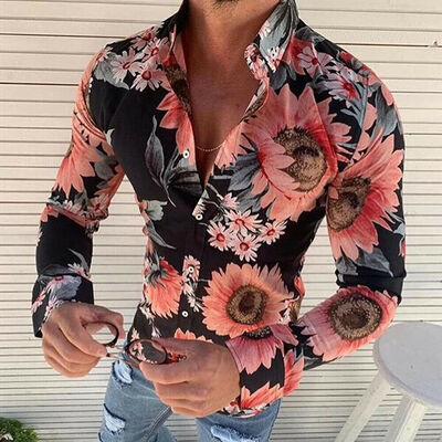 

Luxury Fashion Mens Slim Fit Shirt Long Sleeve Dress Shirts Casual Shirt Tops