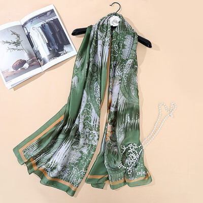 

Sunscreen silk scarf shawl beach towel super dual-use summer seaside tourism national wind silk scarf SK033