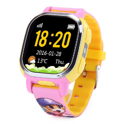 

American Version Tencent PQ708 QQWatch 2G GSM IP65 Water-reisitant Kids Smart Watch Phone Mini GPS LBS locator Tracker 122 Inches