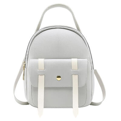 

PU Leather Girls Hit Color Backpacks Women Shoulder Travel Crossbody Bags