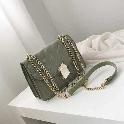 

Summer ins chain small bag girl new 2019 Korean version of 100 high-grade foreign gas small square bag slanting bag tide